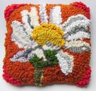 Ox eye daisy  baby cushion