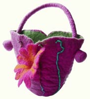 Felt Flower Bag